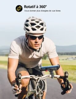 Support Smartphone Guidon Vélo -Monde Electronique Support telephone velo Motowolf cycliste