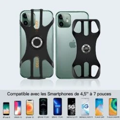 Support Vélo Pour Smartphone -Monde Electronique Support telephone velo Nicedack 4.7 a 7 pouces