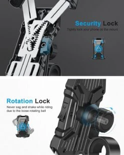 Support De Téléphone Pour Moto Et Vélo -Monde Electronique Support telephone velo Omoton finitions