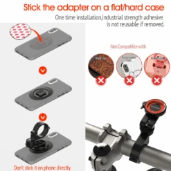 Support Téléphone Portable VTT 9 Support Téléphone Portable VTT -Monde Electronique Support telephone velo SinceTop pratique