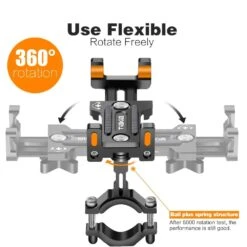 Support Téléphone Vélo En Aluminium -Monde Electronique Support telephone velo Tiakia flexible