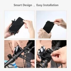 Support Smartphone Pour Vélo Avec Bandes En Silicone 8 Support Smartphone Pour Vélo Avec Bandes En Silicone -Monde Electronique Support telephone velo ZOESON installation facile