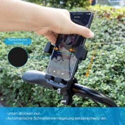 Fixation De Smartphone Pour VTT -Monde Electronique Support telephone velo Zelaxy silicone