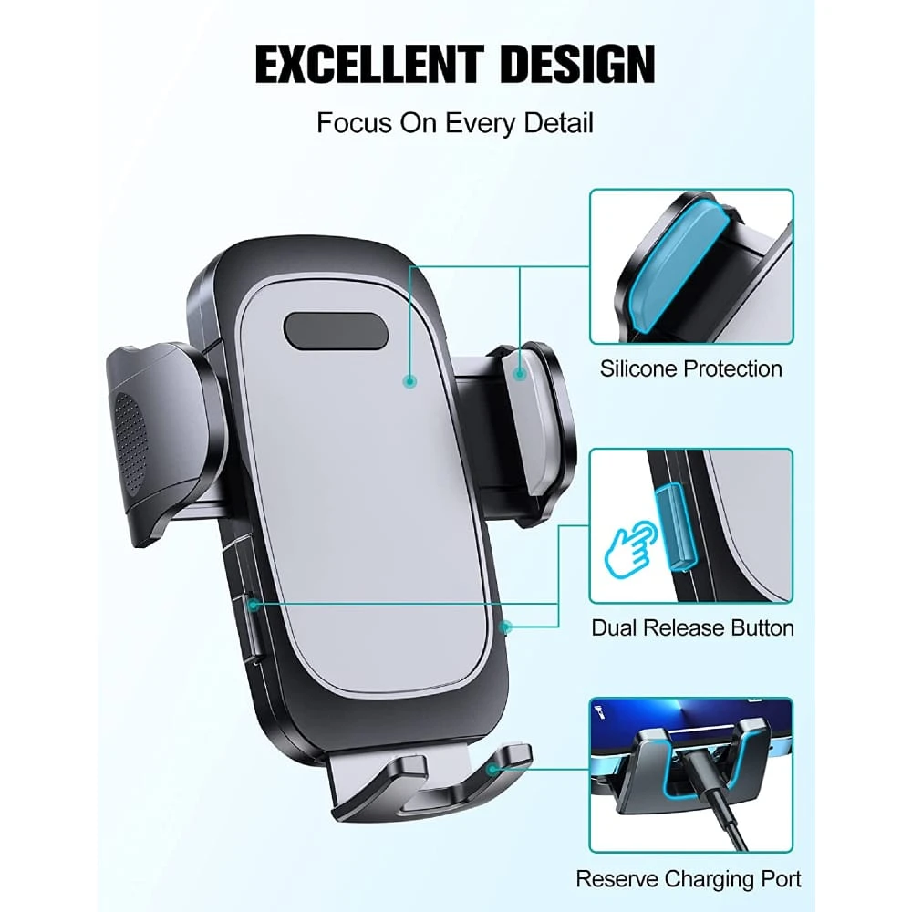 Support Téléphone Voiture Ventouse Tableau De Bord 4 Support Téléphone Voiture Ventouse Tableau De Bord – Image 2