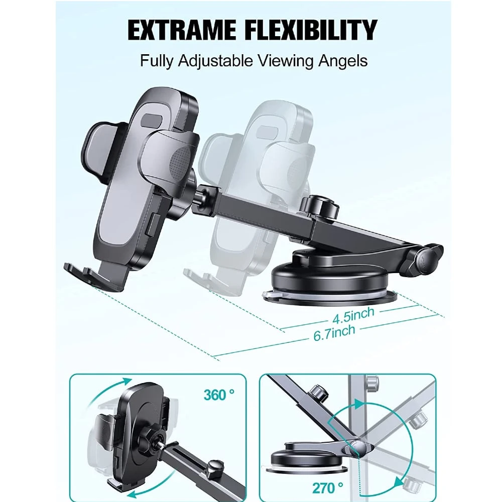 Support Téléphone Voiture Ventouse Tableau De Bord 5 Support Téléphone Voiture Ventouse Tableau De Bord – Image 3