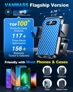 Support Téléphone Haute Qualité Pour Voitures -Monde Electronique Support telephone voiture Haut de Gamme compatibilite