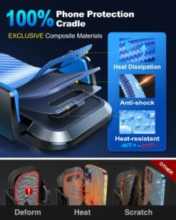 Support Téléphone Haute Qualité Pour Voitures -Monde Electronique Support telephone voiture Haut de Gamme protection