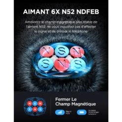 Support Téléphone Magnétique Pour Voiture 8 Support Téléphone Magnétique Pour Voiture -Monde Electronique Support telephone voiture LISEN aimant