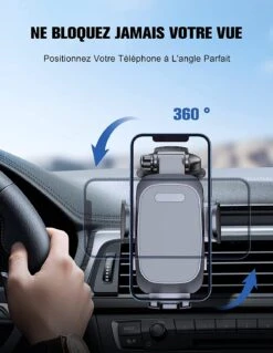 Support Mobile Voiture Rotatif -Monde Electronique Support telephone voiture Mohard vertical ou horizontal