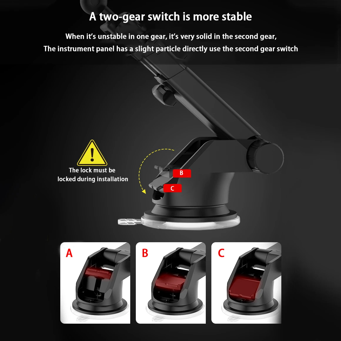 Porte Téléphone Voiture Multifonction Ventouse 5 Porte Téléphone Voiture Multifonction Ventouse – Image 3