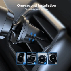Support Téléphone Voiture Gravité Grille D’Aération 14 Support Téléphone Voiture Gravité Grille D’Aération -Monde Electronique Support telephone voiture SLAMOS installation rapide