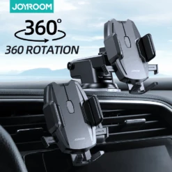 Support Téléphone Voiture Rotation 360 Degrés -Monde Electronique Support telephone voiture rotation 360 degres aeration tableau bord