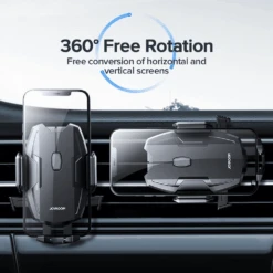 Support Téléphone Voiture Rotation 360 Degrés -Monde Electronique Support telephone voiture rotation 360 degres position libre
