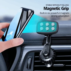 Support Rotation Voiture Smartphone -Monde Electronique Support voiture telephone Lisen rotation magnetique magnetique