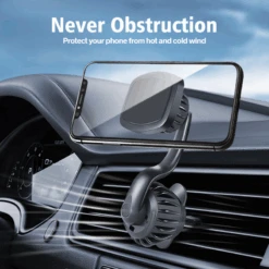Support Rotation Voiture Smartphone -Monde Electronique Support voiture telephone Lisen rotation magnetique obstruction