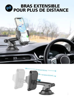 Support Voiture Ventouse Fixation Extra Forte 12 Support Voiture Ventouse Fixation Extra Forte -Monde Electronique Support voiture ventouse fixation exterieur