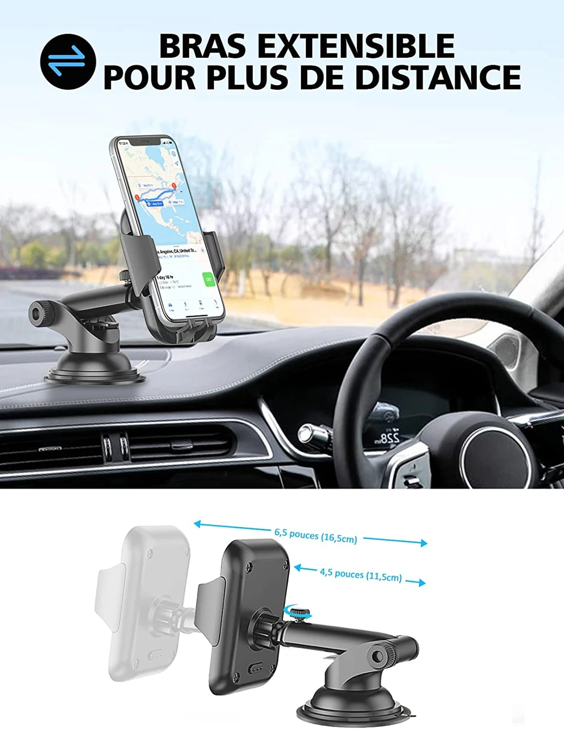 Support Voiture Ventouse Fixation Extra Forte 5 Support Voiture Ventouse Fixation Extra Forte – Image 3