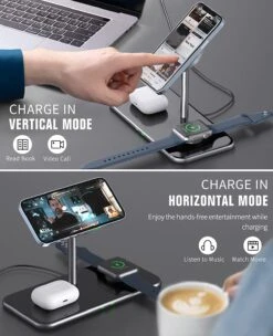 Chargeur à Induction 15 Watts 8 Chargeur à Induction 15 Watts -Monde Electronique TiMOVO Chargeur a induction 15 watts horizontal ou vertical