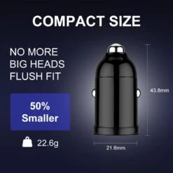 URAQT Chargeur Allume Cigare 30W -Monde Electronique URAQT Chargeur Allume Cigare 30W taille compacte