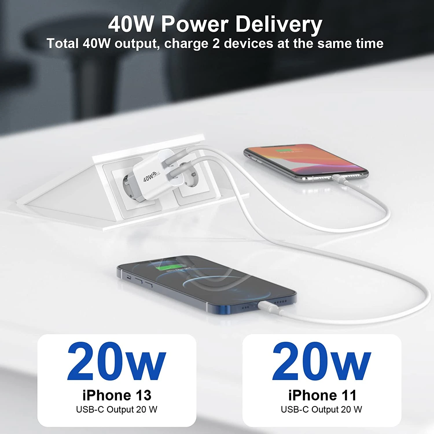 Chargeur Secteur Rapide Double USB 4 Chargeur Secteur Rapide Double USB – Image 2