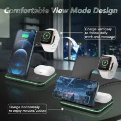 Chargeur à Induction Qi 8 Chargeur à Induction Qi -Monde Electronique Ximu chargeur sans fil rapide 18W horizontal ou vertical