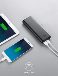 Batterie Externe 20000mAh Anker Powercore 2 9 Batterie Externe 20000mAh Anker Powercore 2 -Monde Electronique batterie externe 20000mAh Anker Powercore II taille poids
