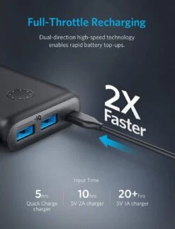 Batterie Externe 20000mAh Anker Powercore 2 8 Batterie Externe 20000mAh Anker Powercore 2 -Monde Electronique batterie externe 20000mAh Anker charge rapide