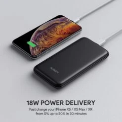 Batterie Externe Sans Fil 8000 MAh -Monde Electronique batterie externe 8000mAh aukey 18W