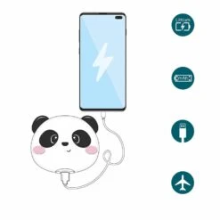 Batterie Externe Emoji Panda -Monde Electronique batterie externe emoji panda cable usb