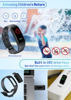 Bracelet Connecté Junior -Monde Electronique bracelet connecte junior IP67