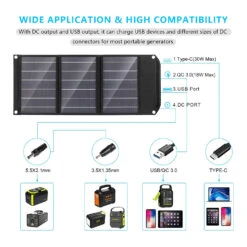 Chargeur Panneaux Solaires Autonome -Monde Electronique chargeur autonome solaire grande compatibilite