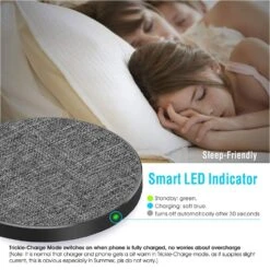 Chargeur Sans Fil Universel -Monde Electronique chargeur sans fil universel indicateur LED