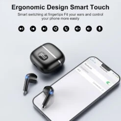 Écouteur Audio Sans Fil Sport 10 Écouteur Audio Sans Fil Sport -Monde Electronique ecouteur bluetooth sans fil noir ergonomique