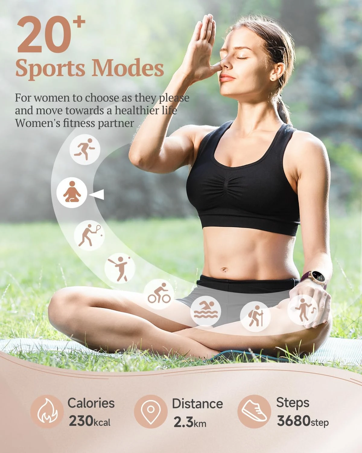 Montre Connectée Femme Jolie 7 Montre Connectée Femme Jolie – Image 5