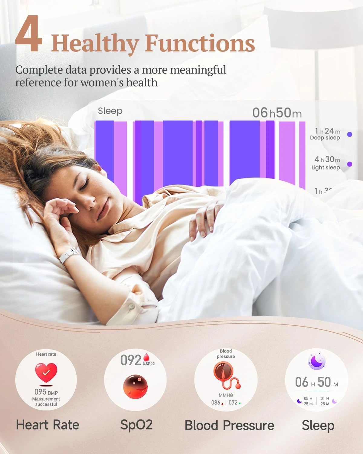 Montre Connectée Femme Jolie 4 Montre Connectée Femme Jolie – Image 2