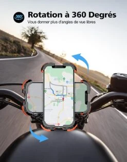 Maintien Téléphone Vélo -Monde Electronique maintien telephone velo rotation 360 degres