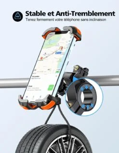 Maintien Téléphone Vélo -Monde Electronique maintien telephone velo stable et anti tremblement