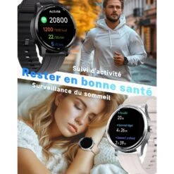 Montre Connectée Sport Avec Lunette Métal -Monde Electronique montre connectee 150 euro sommeil
