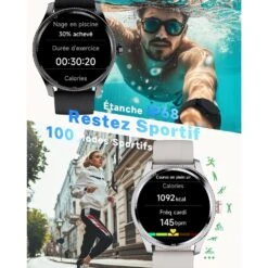 Montre Connectée Sport Avec Lunette Métal -Monde Electronique montre connectee 150 euro sport