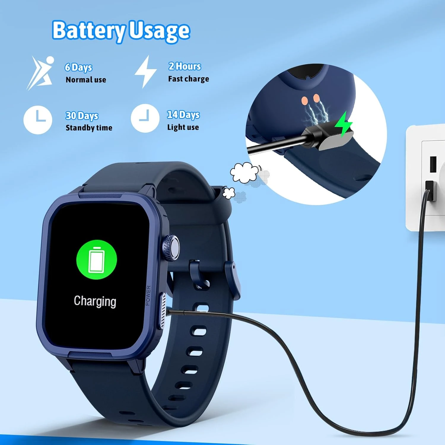 Smartwatch Enfant Moniteur De Santé 9 Smartwatch Enfant Moniteur De Santé – Image 7