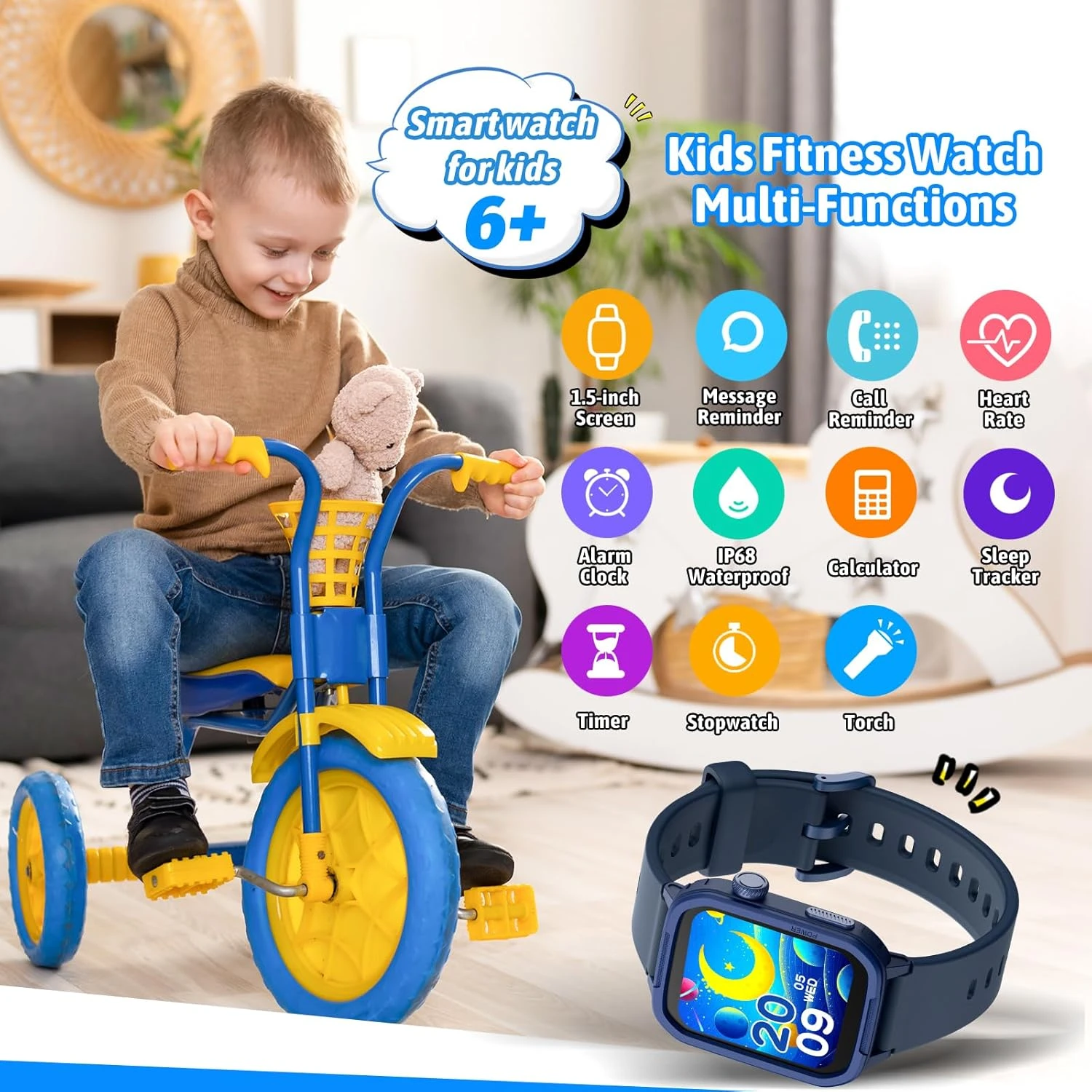 Smartwatch Enfant Moniteur De Santé 7 Smartwatch Enfant Moniteur De Santé – Image 5