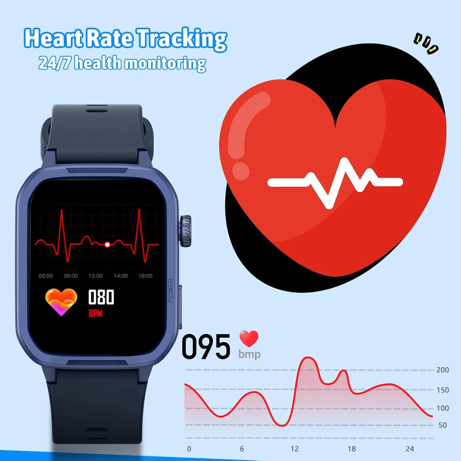 Smartwatch Enfant Moniteur De Santé 6 Smartwatch Enfant Moniteur De Santé – Image 4