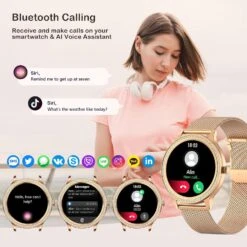 Montre Connectée Féminine Modes Sports -Monde Electronique montre connectee android pour femme appels bluetooth