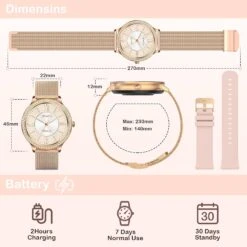 Montre Connectée Féminine Modes Sports -Monde Electronique montre connectee android pour femme dimensions