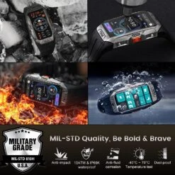 Montre Connectée Ultra Grande Autonomie -Monde Electronique montre connectee autonomie 30 jours solide