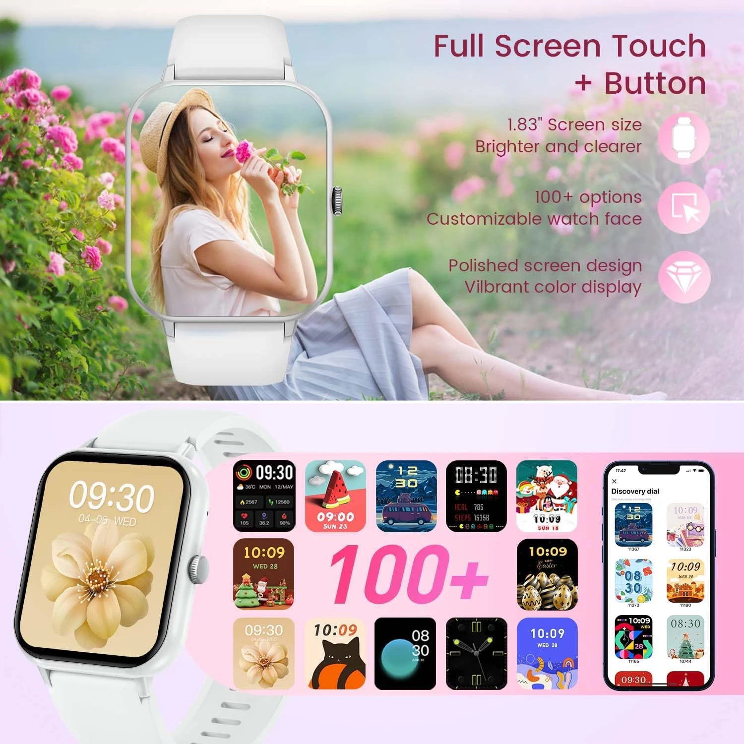 Montre Connectée Blanche 6 Montre Connectée Blanche – Image 4