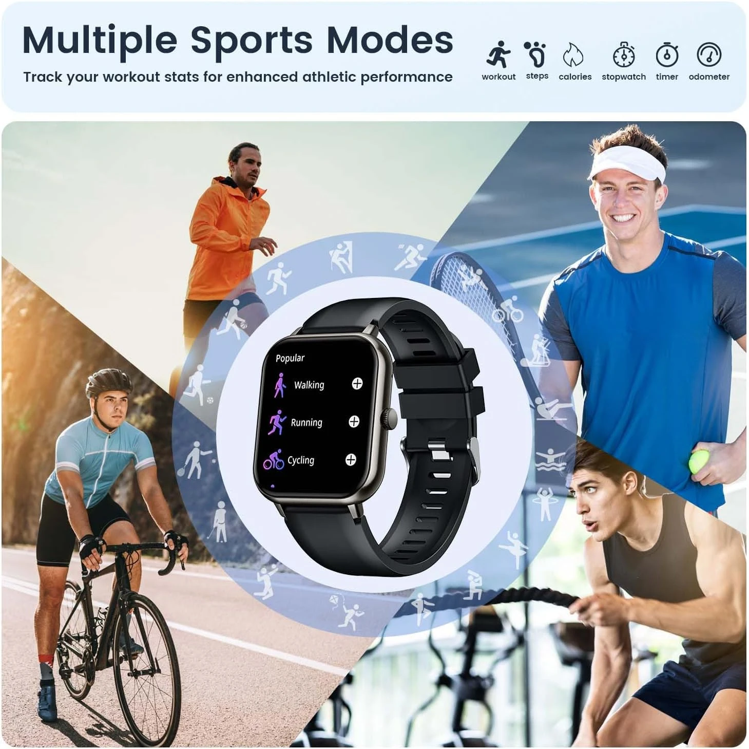 Montre Connectée Blanche 5 Montre Connectée Blanche – Image 3