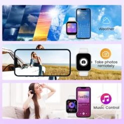 Montre Connectée Blanche 16 Montre Connectée Blanche -Monde Electronique montre connectee blanche multifonctions