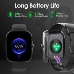 Montre Connectée Moniteur Sport Et Santé -Monde Electronique montre connectee compatible samsung a14 longue batterie