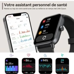 Montre Connectée Polyvalente HD 12 Montre Connectée Polyvalente HD -Monde Electronique montre connectee compatible samsung a51 assistante vocale